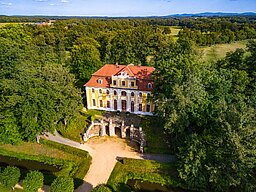 Vogelperspektive Barockschloss Neschwitz