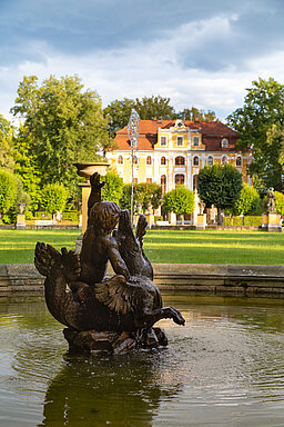 Statue im Park Barockschloss Neschwitz